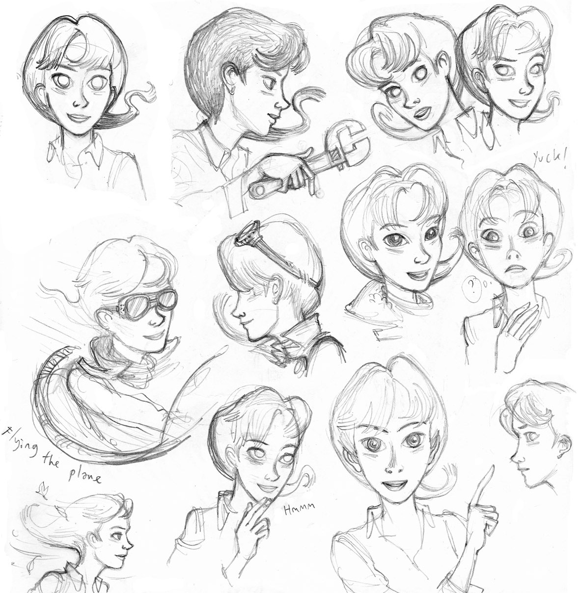 Scarlett Hart sketches - Thomas Taylor