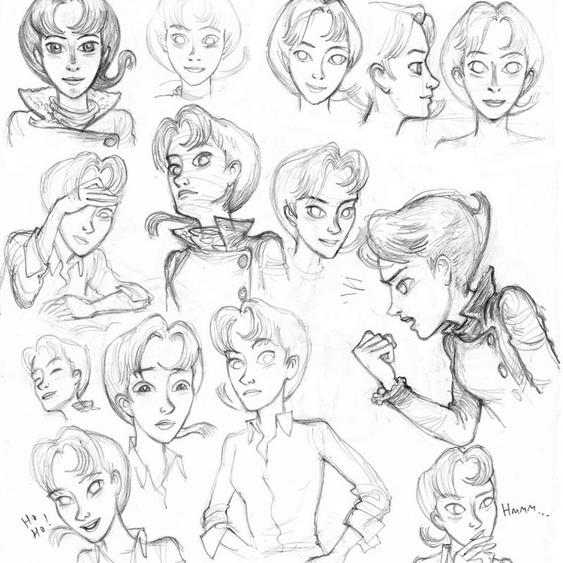 Scarlett Hart sketches - Thomas Taylor